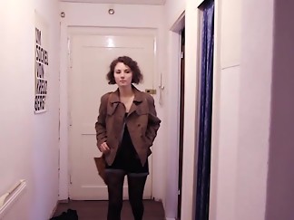 brunette, fuck, peeping, pissing