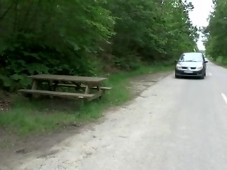 Slutty busty MILF gets fucked in both holes