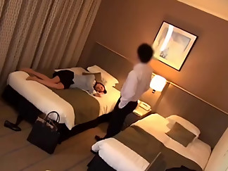 Asian businesswoman fucked by her Subordinate