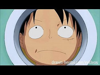 One Piece Hentai - Boa seduces Luffy